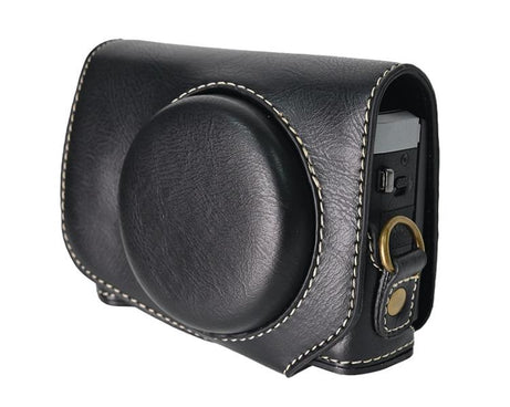 Retro Pull Up Leather Full Body Camera Case Bag with Strap, For Canon G7 X Mark III / G7X3, For Canon PowerShot SX740 HS