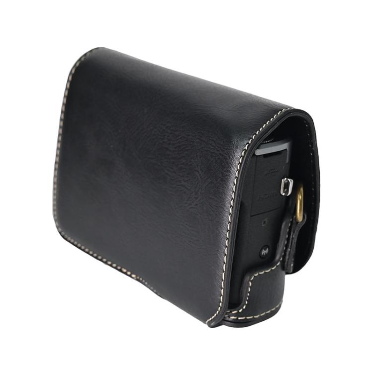 Retro Pull Up Leather Full Body Camera Case Bag with Strap, For Canon G7 X Mark III / G7X3, For Canon PowerShot SX740 HS