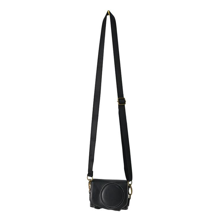 Retro Pull Up Leather Full Body Camera Case Bag with Strap, For Canon G7 X Mark III / G7X3, For Canon PowerShot SX740 HS