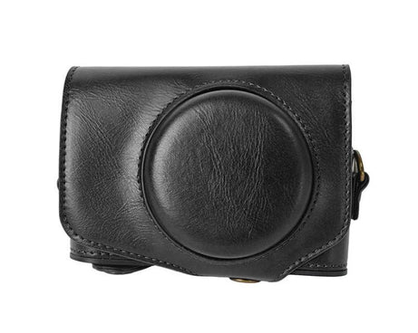Retro Pull Up Leather Full Body Camera Case Bag with Strap, For Canon G7 X Mark III / G7X3, For Canon PowerShot SX740 HS