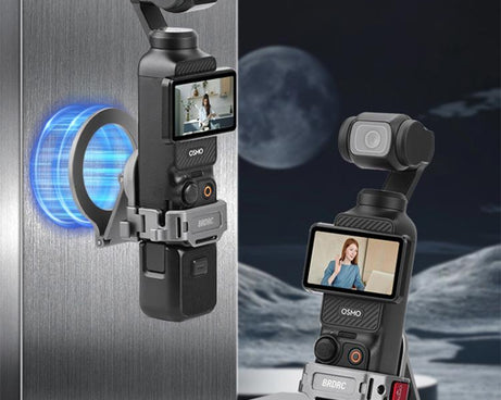 BRDRC Smartphone Teleprompter Stand Desktop Clamp Cold Shoe Extension Mount