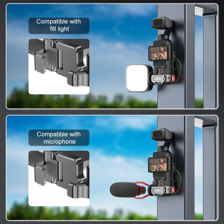BRDRC Smartphone Teleprompter Stand Desktop Clamp Cold Shoe Extension Mount