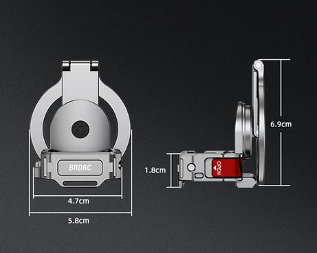 BRDRC Smartphone Teleprompter Stand Desktop Clamp Cold Shoe Extension Mount