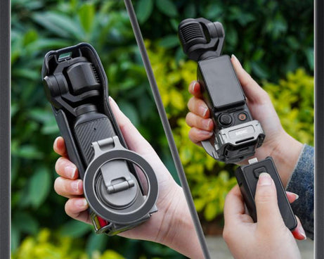 BRDRC Smartphone Teleprompter Stand Desktop Clamp Cold Shoe Extension Mount