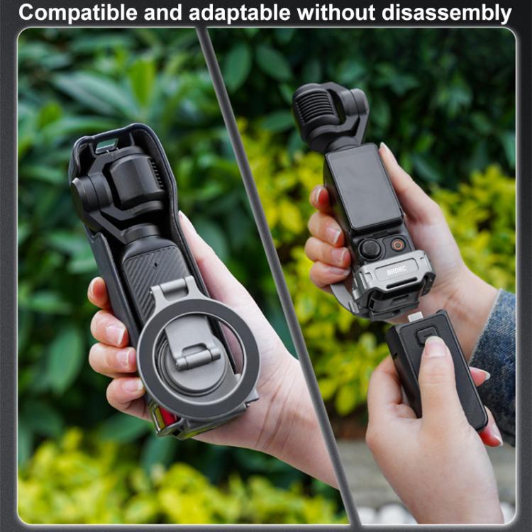 BRDRC Smartphone Teleprompter Stand Desktop Clamp Cold Shoe Extension Mount