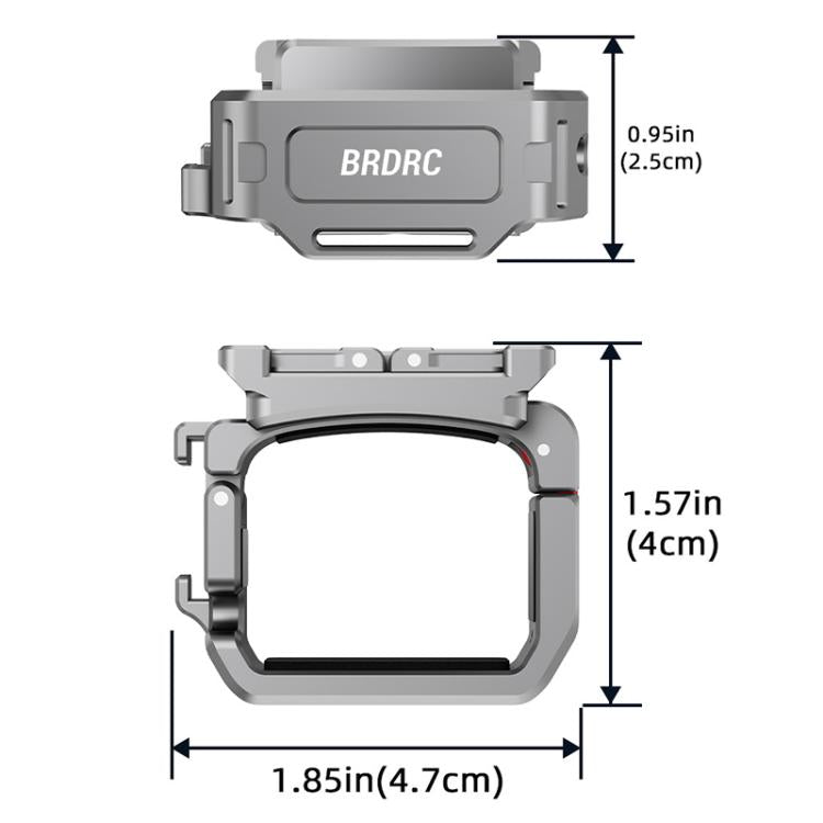 BRDRC Quick Assembly Multi-function Cold Shoe Extension Mount, For DJI Osmo Pocket 3
