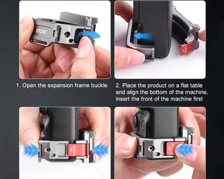 BRDRC Quick Assembly Multi-function Cold Shoe Extension Mount, For DJI Osmo Pocket 3