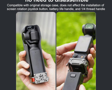 BRDRC Quick Assembly Multi-function Cold Shoe Extension Mount, For DJI Osmo Pocket 3