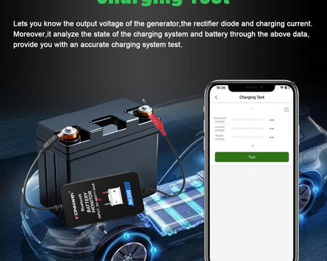 KONNWEI BK300 6V / 12V / 24V Car Bluetooth 5.0 Battery Monitor Diagnostic Tool, BK300