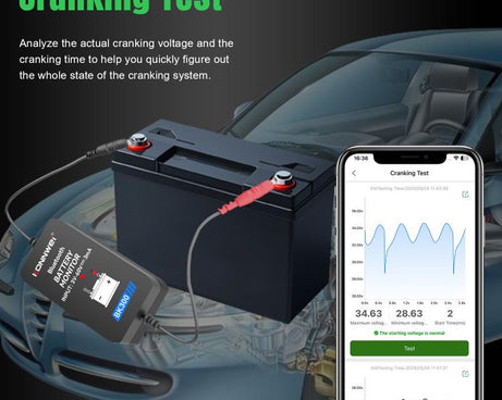 KONNWEI BK300 6V / 12V / 24V Car Bluetooth 5.0 Battery Monitor Diagnostic Tool, BK300