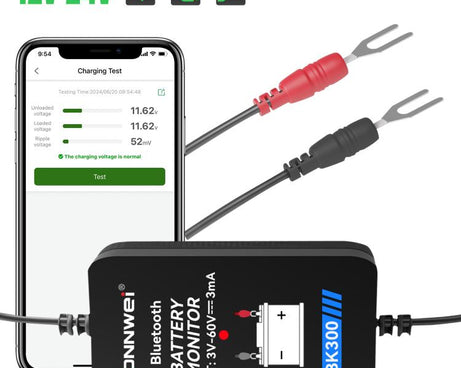 KONNWEI BK300 6V / 12V / 24V Car Bluetooth 5.0 Battery Monitor Diagnostic Tool, BK300