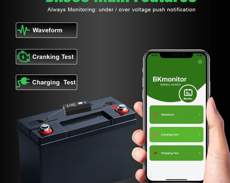 KONNWEI BK300 6V / 12V / 24V Car Bluetooth 5.0 Battery Monitor Diagnostic Tool, BK300