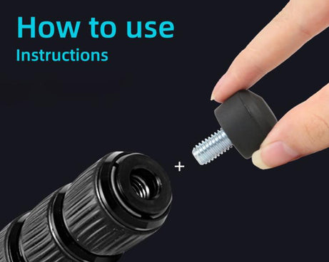 BEXIN FT-02B 3/8 Screw Rubber Feet Pads Tripod Anti-Slip Foot Pad