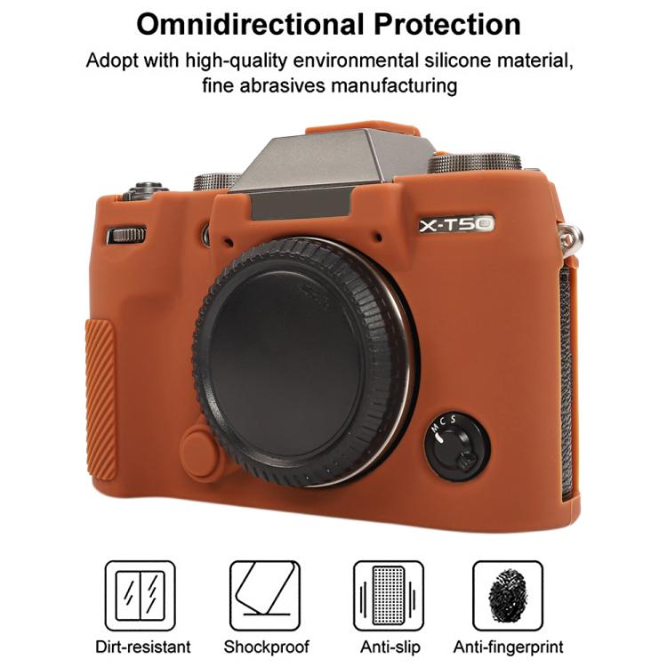Glossy Soft Silicone Protective Case, For FUJIFILM X-T50