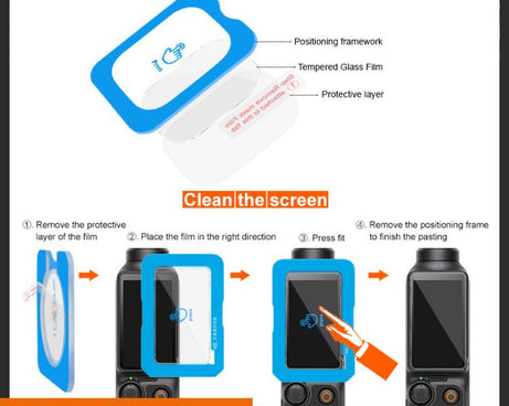 imak Tempered Glass Film, Self-positioning Version, For GoPro Max