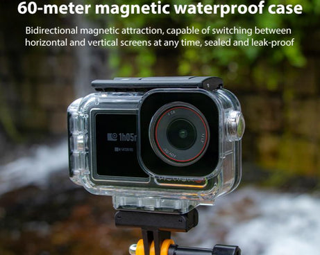 For DJI Osmo Action 5 Pro Magnetic 60m Waterproof Case