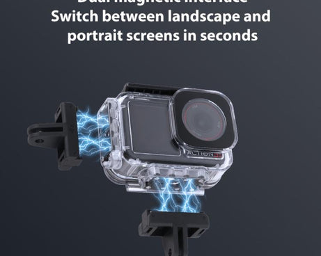 For DJI Osmo Action 5 Pro Magnetic 60m Waterproof Case
