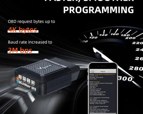 Vgate vLinker MS 12V / 24V Bluetooth Car OBD2 Scanner, vLinker MS