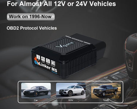 Vgate vLinker MS 12V / 24V Bluetooth Car OBD2 Scanner, vLinker MS