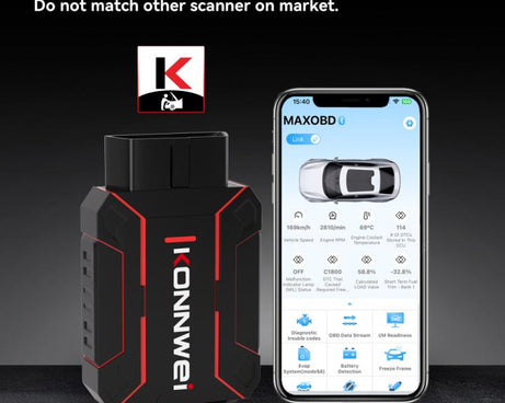 KONNWEI MAXOBD Full Car System Scanner OBD2 Diagnostic Tool Code Read