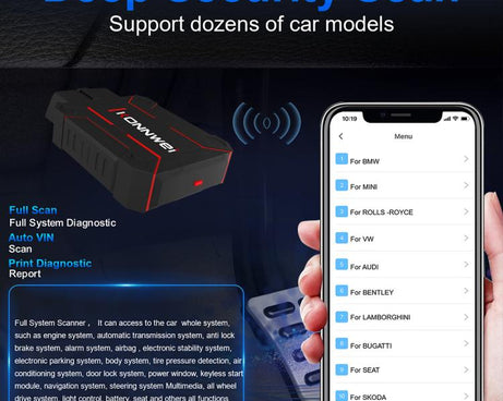 KONNWEI MAXOBD Full Car System Scanner OBD2 Diagnostic Tool Code Read