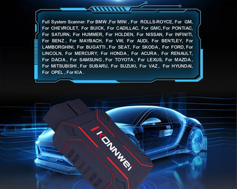 KONNWEI MAXOBD Full Car System Scanner OBD2 Diagnostic Tool Code Read