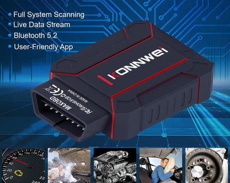 KONNWEI MAXOBD Full Car System Scanner OBD2 Diagnostic Tool Code Read