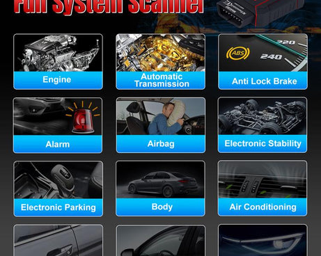 KONNWEI MAXOBD Full Car System Scanner OBD2 Diagnostic Tool Code Read