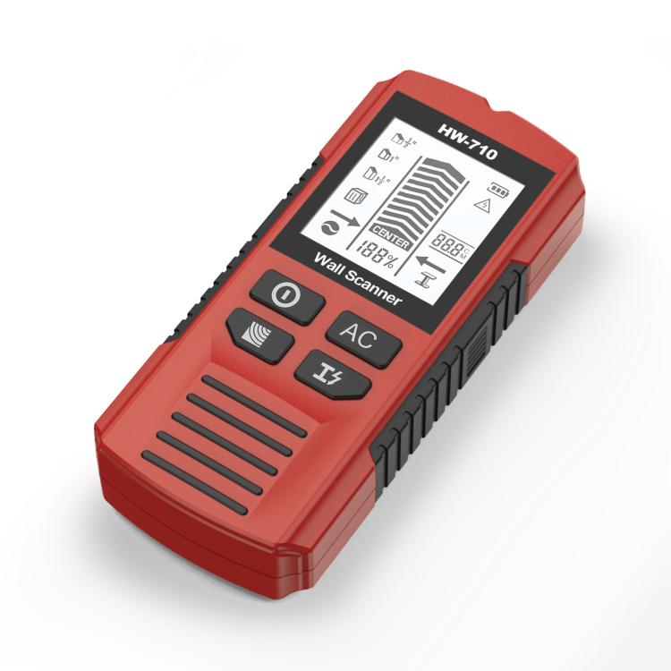 HW-710 5-in-1 Wall Scanner Metal Detector Stud Finder Measuring Instrument