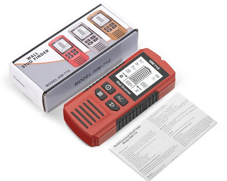 HW-710 5-in-1 Wall Scanner Metal Detector Stud Finder Measuring Instrument