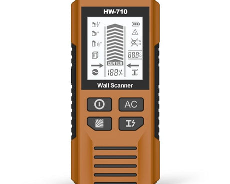 HW-710 5-in-1 Wall Scanner Metal Detector Stud Finder Measuring Instrument