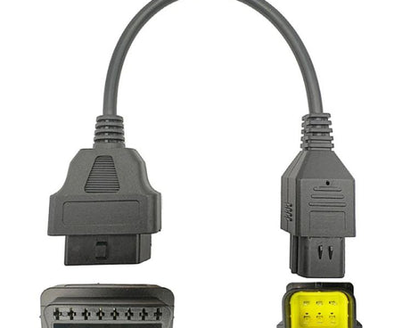6 Pin to 16 Pin Motorcycle OBD2 Converter Cable Diagnostic Cable, For Husqvarna