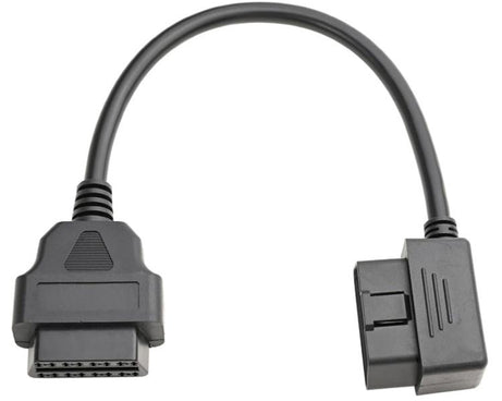 16 Pin Male to OBD2 Female Elbow Connection Cable OBD2 Extension Adapter, 16 Pin Male to OBD2 Female
