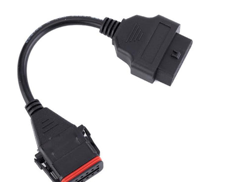 OBD Truck Diagnostic Cable for Komatsu / Cummins, 12 Pin to 16 Pin