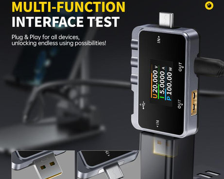 Fnirsi FNAC-28 Multi-function Type-C & USB Professional Grade Ripple Monitoring Tester