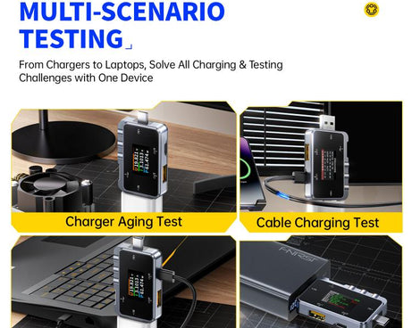 Fnirsi FNAC-28 Multi-function Type-C & USB Professional Grade Ripple Monitoring Tester