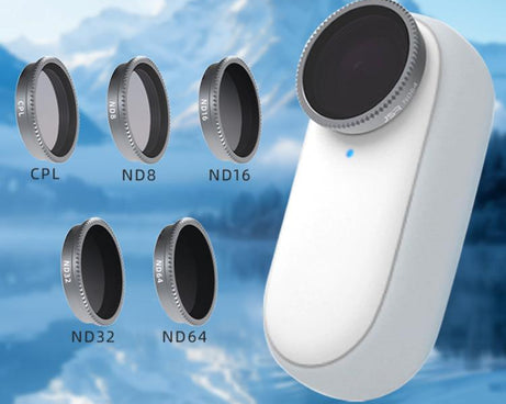 For Insta360 GO 3 Camera Lens Filter, CPL, ND8, ND16, ND32, ND64, 4 in 1 ND8-64