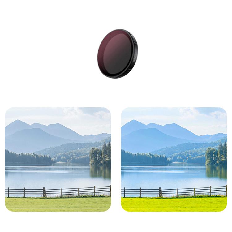 For DJI Action 5 Pro Camera Lens Filter, CPL, ND8, ND16, ND32, ND64, UV, Diffusion 1/4, ND8PL, ND16PL, ND32PL, ND64PL