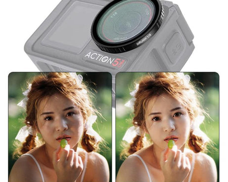For DJI Action 5 Pro Camera Lens Filter, CPL, ND8, ND16, ND32, ND64, UV, Diffusion 1/4, ND8PL, ND16PL, ND32PL, ND64PL
