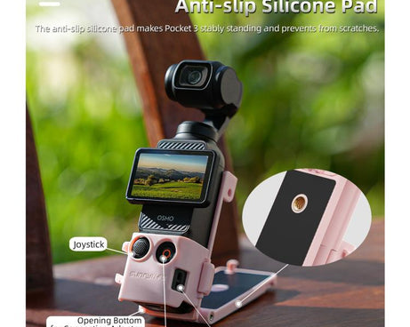 Sunnylife Magnetic Mount 1/4 Adapter Cold Shoe Tabletop Base Bracket Angles Adjustable Multi Expansion Mount