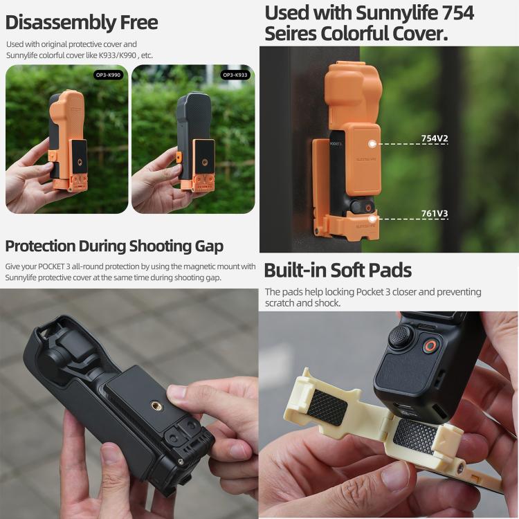 Sunnylife 761V3 Magnetic Mount Multi Interface Expansion Adapter