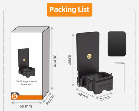 Sunnylife 761V3 Magnetic Mount Multi Interface Expansion Adapter