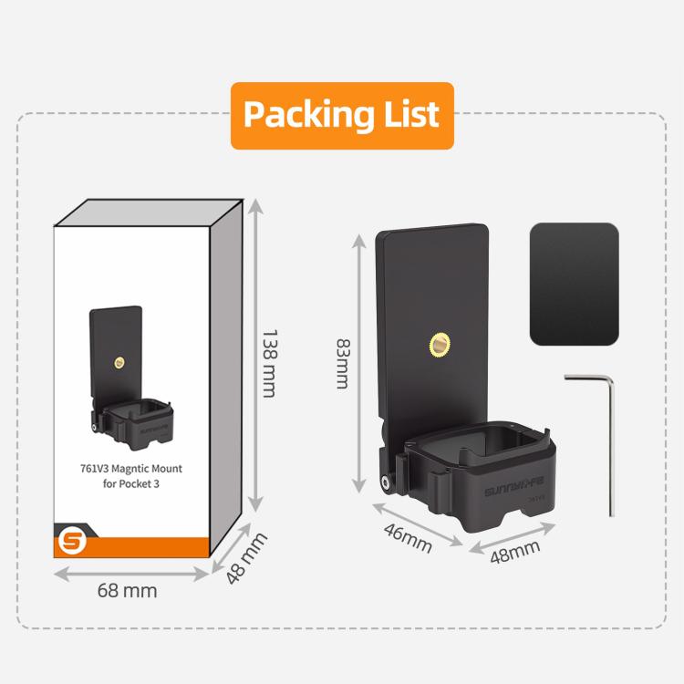 Sunnylife 761V3 Magnetic Mount Multi Interface Expansion Adapter