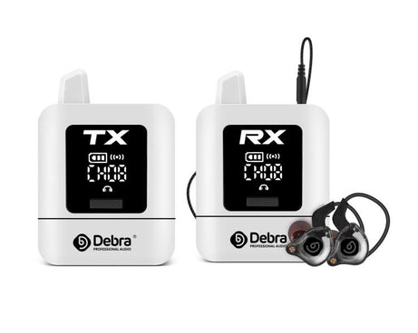 DEBRA ST-mini 2.4G Stereo Wireless Monitor System Transmitter & Receiver