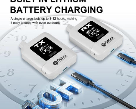 DEBRA ST-mini 2.4G Stereo Wireless Monitor System Transmitter & Receiver