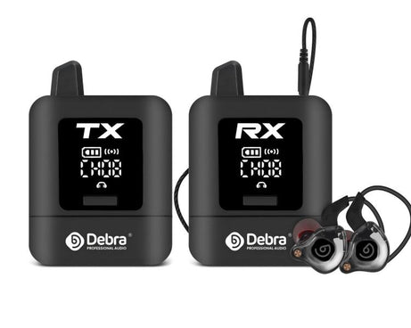 DEBRA ST-mini 2.4G Stereo Wireless Monitor System Transmitter & Receiver