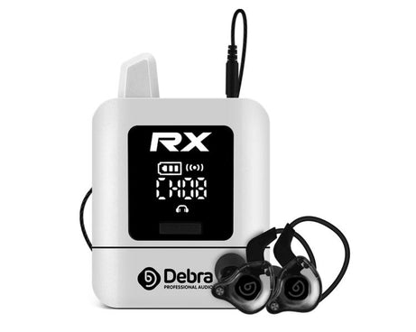 DEBRA ST-mini 2.4G Stereo Wireless Monitor System Receiver + Earphones