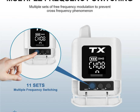 DEBRA ST-mini 2.4G Stereo Wireless Monitor System Receiver + Earphones