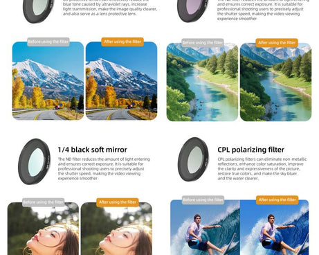 For Insta360 GO Ultra JSR LH Series Lens Filter, UV, CPL, ND8, ND16, ND32, ND64, ND8PL, ND16PL, ND32PL, ND64PL, NIGHT, STAR, Streak Drawing Blue, Streak Drawing Gold, 3 in 1 ND8/16/32, 4 in 1 CPL ND8/16/32, 4 in 1 ND8/16/32/64, 4 in 1 ND8-64PL         ...