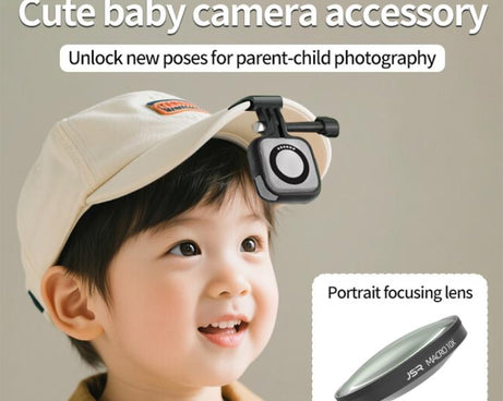 For Insta360 GO Ultra JSR LH Series 10X Macro Lens, Single Filter, With Hat Clip, With Frame + Hat Clip, With Frame + Selfie Stick